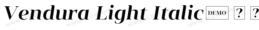 Vendura Light Italic字体转换